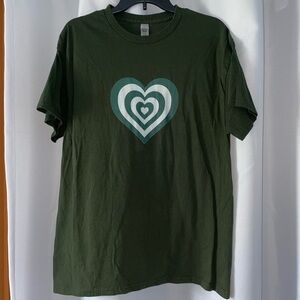 NWOT MSU Green & White Powerpuff Girls Heart